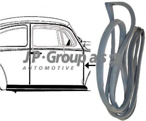 JP GROUP Junta vedante da porta 8185700286 8185700286 Junta vedante da porta JP GROUP HYUNDAI SONATA
