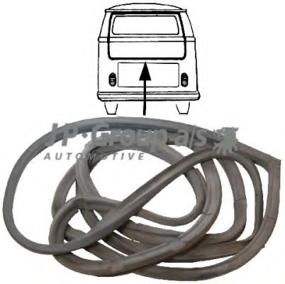 JP GROUP Deurafdichting 8185700600 Volkswagen TIGUAN Deurafdichting JP GROUP 8185700600
