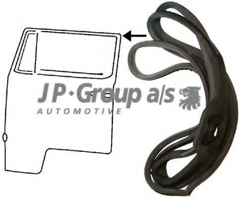 JP GROUP Door Seal 8185700876 VW 1500/1600 JP GROUP door seal 8185700876