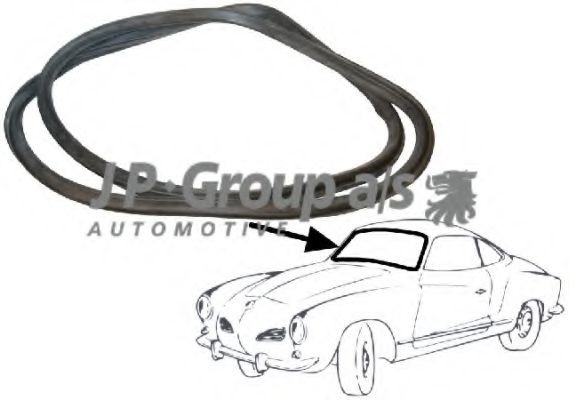 JP GROUP Joint d'étanchéité, pare-brise 8185901400 Joint de pare brise JP GROUP XSARA 8185901400 pas cher