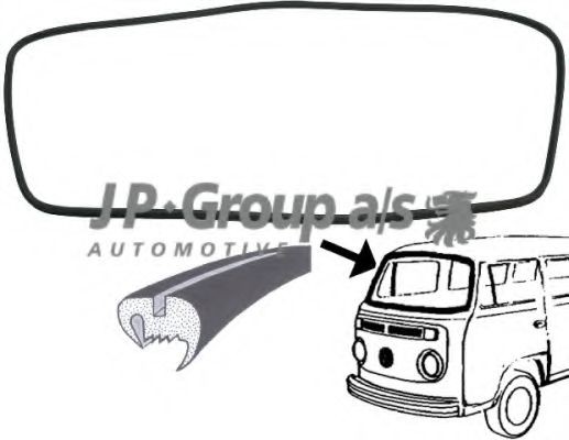 JP GROUP Tesnenie predného skla 8185902400 Tesnenie skla JP GROUP FORESTER 8185902400 lacné