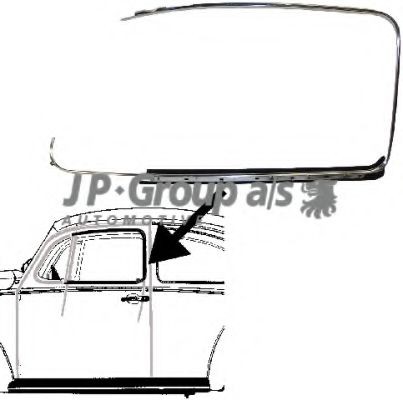 JP GROUP Pynte- / beskyttelsesliste, dør 8186001870 Stødlister JP GROUP LUPO 8186001870 billig