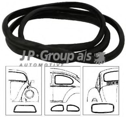 JP GROUP Blīve, Vējstikls 8186200916 8186200916 Stikla tīrītāja gumija SAAB 9-7X JP GROUP