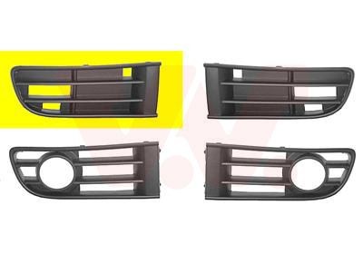 VAN WEZEL Ventilatiegrille, bumper 5827592 VAN WEZEL 5827592 Bumper grill Renault LOGAN goedkoop