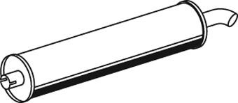 DINEX Μεσαίο / πίσω σιλανσιέ 29312 29312 Καζανάκι FORD S-MAX DINEX