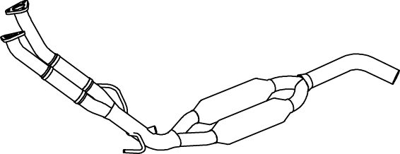 DINEX Catalyseur 56305 56305 DINEX Silencieux de catalyseur Mercedes-Benz pas cher