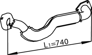 DINEX Σωλήνας εξάτμισης 74103 Σωλήνες εξάτμισης DINEX TOURAN 74103 φθηνά
