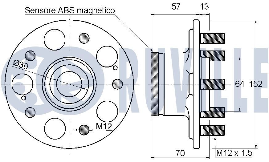RUVILLE Catena di distribuzione 3457008 3457008 costo Catena di distribuzione LANCIA Y RUVILLE