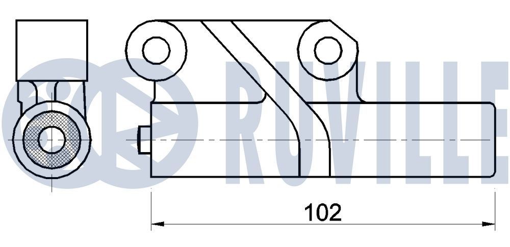 RUVILLE Timing chain tensioner 3484001 3484001 RUVILLE timing chain tensioner SMART CITY-COUPE