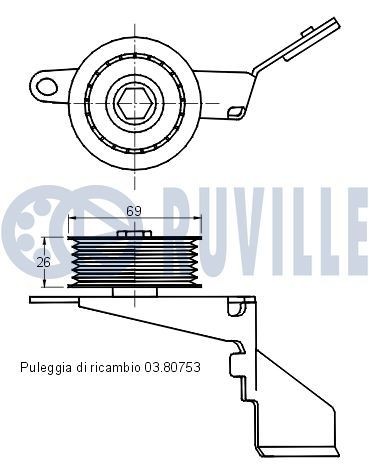 RUVILLE Rotule de suspension 917362 Rotule de triangle RUVILLE AUDI 917362