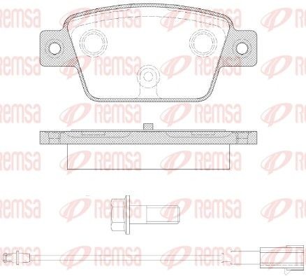 REMSA Bromsbelägg 0861.12 0861.12 REMSA bromsbelägg FIAT STILO