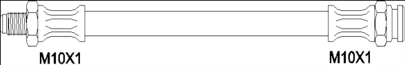 REMSA Bremseslange 1903.34 Bremseslange REMSA Renault TRAFIC 1903.34
