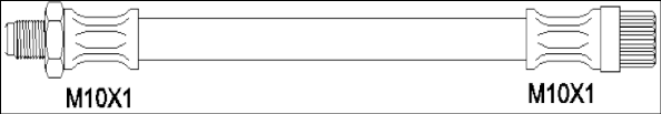 REMSA Bremseslange 1924.02 Bremseslange REMSA TRAFIC 1924.02 billig