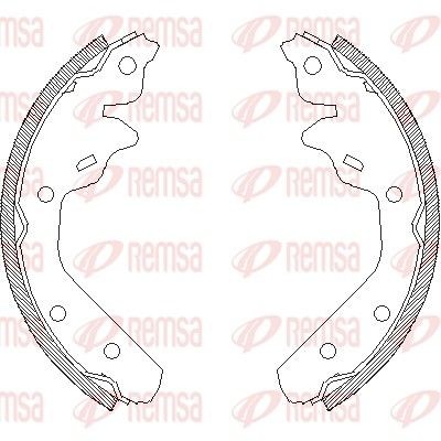 REMSA Piduriklotside komplekt 4031.00 REMSA 4031.00 Trummelpiduriklotsid Chrysler Neon 2 odava hinnaga