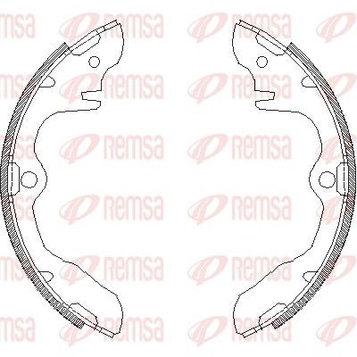 REMSA Sada brzdových čeľustí 4339.00 Bubnové brzdy REMSA Mazda MX-3 4339.00