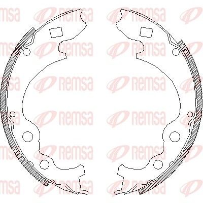 REMSA Remschoenset 4364.00 Mazda 6 Trommelrem REMSA 4364.00