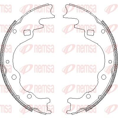 REMSA Remschoenset 4365.00 Trommelrem REMSA i20 4365.00 goedkoop