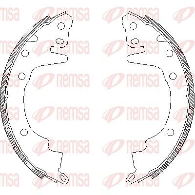 REMSA Bremsesko sett 4369.00 REMSA 4369.00 Bremsesko MITSUBISHI Lancer II Sedan (A171, A172, A174, A176) billige