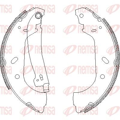 REMSA Bromsbacksats 4417.01 4417.01 REMSA trumbroms FIAT MULTIPLA