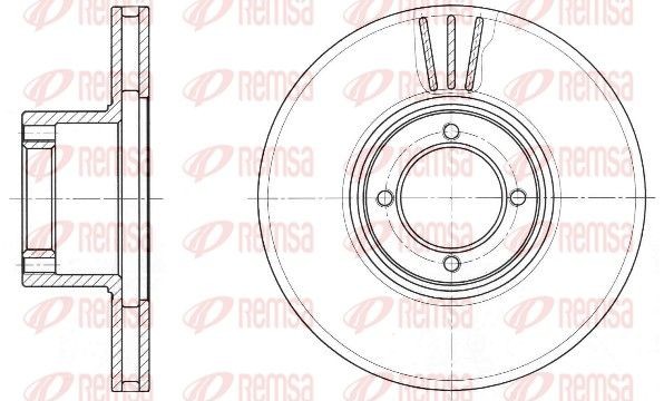 REMSA Disco freno 6009.10 REMSA 6009.10 Disco freno AUSTIN Metro Hatchback 1.3 Turbo 90 CV 1983