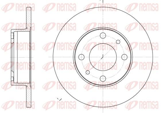 REMSA Bremseskive 6030.00 REMSA 6030.00 131 Skiver originale pris