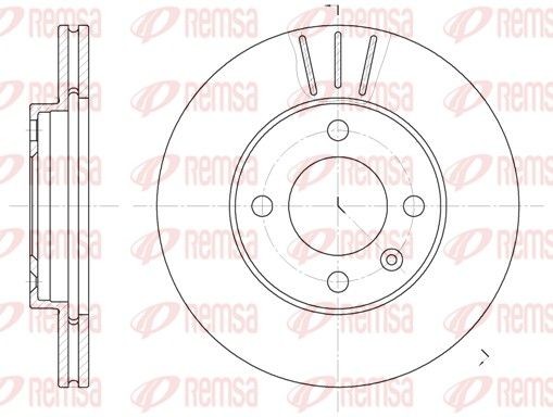 REMSA Brzdový kotouč 6084.10 6084.10 REMSA Športové brzdové kotúče Audi lacné