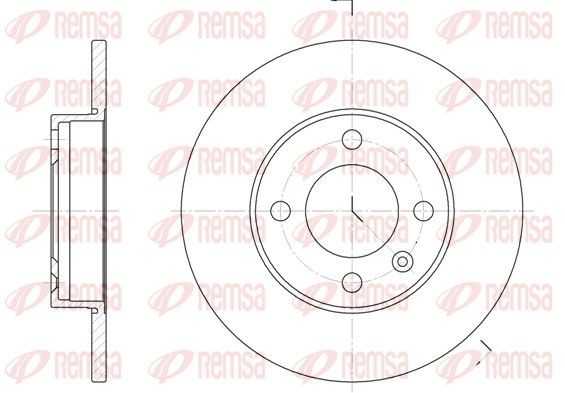 REMSA Disco de travão 6086.00 REMSA 6086.00 Discos de freio VW Derby 2 baratos