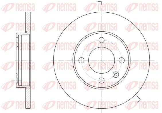 REMSA Disco de travão 6088.01 REMSA 6088.01 Disco VW Caddy Pick-up preço