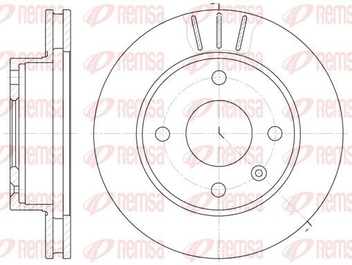 REMSA Bremseskive 6097.10 REMSA 6097.10 Bremseskive TVR 350 Kabriolet billige