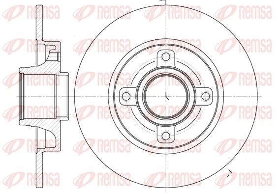 REMSA Bromsskiva 61014.00 61014.00 REMSA bromsskivor CITROЁN BX