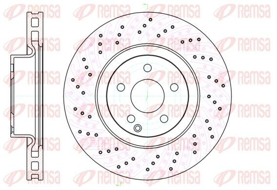REMSA Disco de travão 61032.10 Discos de travão desportivos REMSA GLA 61032.10 baratos