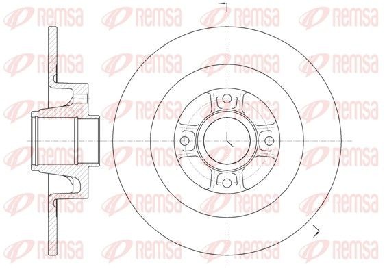 REMSA Bremseskive 61047.00 Skivebremser REMSA TWINGO 61047.00 billig