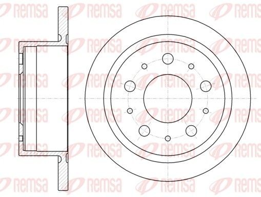 REMSA Disco de travão 61057.00 61057.00 Discos de travão desportivos PEUGEOT 508 REMSA