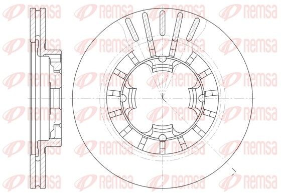 REMSA Jarrulevy 61108.10 Subaru E10 jarrulevyt REMSA 61108.10