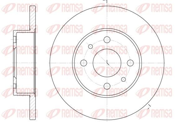 REMSA Δισκόπλακα 6111.00 REMSA 6111.00 Δισκόπλακα FIAT Elba Combi 1.3 67 PS 1995