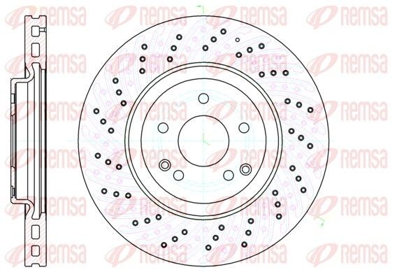 REMSA Remschijf 61138.10 61138.10 Remschijf MERCEDES-BENZ 190 REMSA
