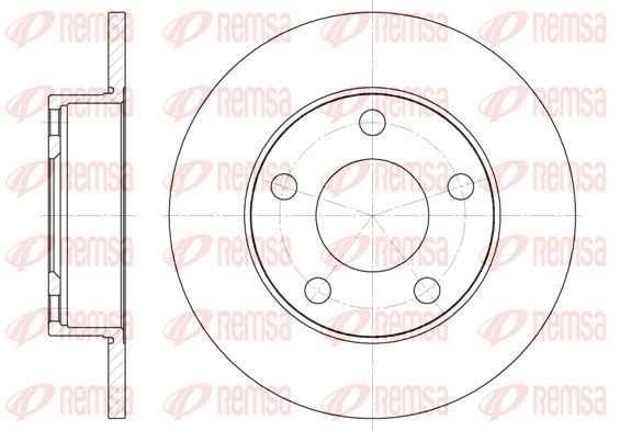 REMSA Piduriketas 6124.00 Pidurikettad REMSA Audi COUPE 6124.00