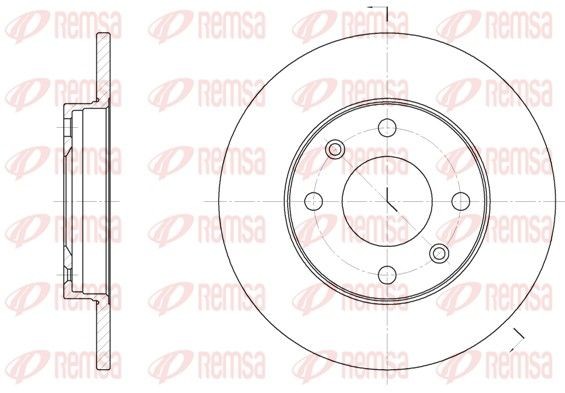 REMSA Bromsskiva 6130.00 6130.00 REMSA bromsskivor CITROЁN BX