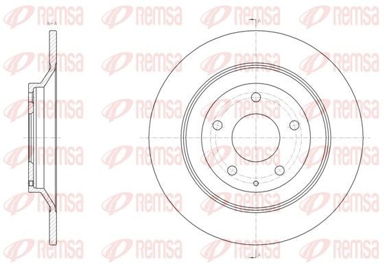 REMSA Bromsskiva 61518.00 61518.00 REMSA bromsskivor MAZDA MX-3