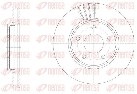 Disque de frein REMSA 61531.10 REMSA 61531.10: Disques de frein Nissan SERENA 2013