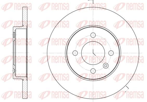 REMSA Piduriketas 6172.00 REMSA 6172.00 Pidurikettad VW Caddy 2 Pickup hind