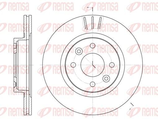 REMSA Bromsskiva 6204.10 REMSA 6204.10 Bromsskivor Renault 134 original