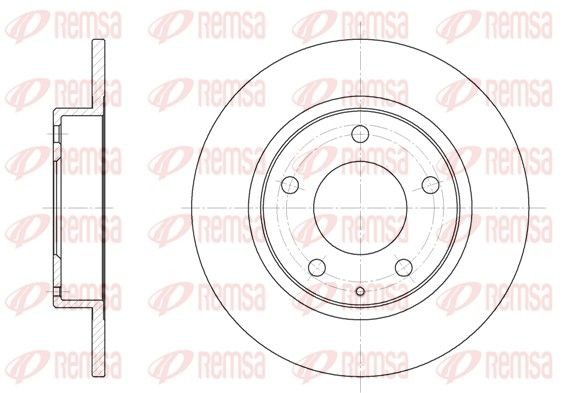 REMSA Bromsskiva 6206.00 6206.00 REMSA bromsskivor MAZDA MX-3