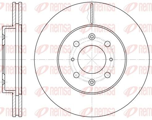 REMSA Bremseskive 6224.10 REMSA 6224.10 Bremseskive ROVER 200 Hatchback (XW) 216 GTi 130 hk 1992