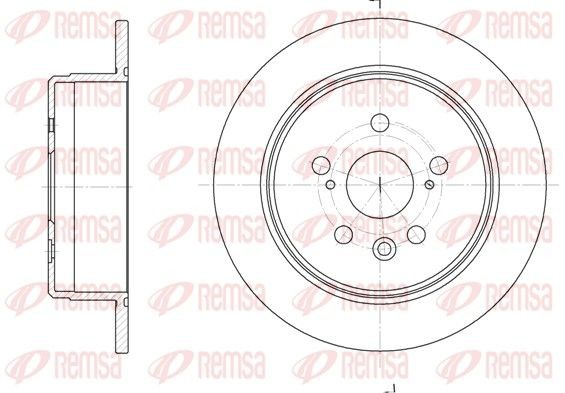 REMSA Bremseskive 6245.00 pris Bremseskiver Toyota AT18_, ST18_ 6245.00 REMSA