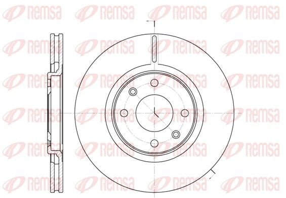 REMSA Brzdový kotouč 6306.10 Kotúče REMSA BX 6306.10 lacné