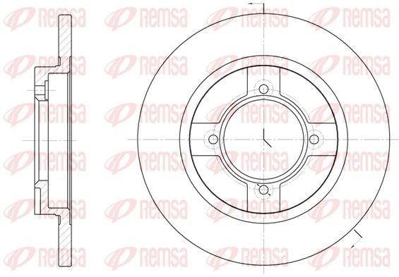 REMSA Δισκόπλακα 6396.00 REMSA 6396.00 Δισκόπλακα NISSAN Cherry II Hatchback (N10) 1.3 60 PS 1982