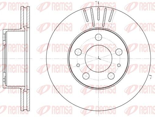 REMSA Bromsskiva 6409.10 REMSA 6409.10 Bromsskiva VOLVO 260 Coupe 2.8 155 hk 1981