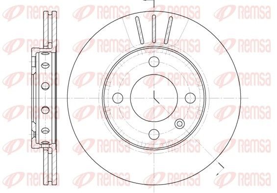 Bremseskive REMSA 6426.10 REMSA 6426.10 Bremseskive VW LUPO 1999