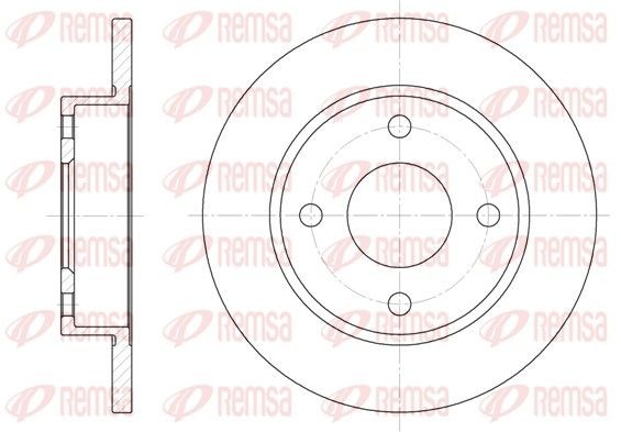REMSA Disco de travão 6427.00 Disco de travão REMSA DACIA 6427.00